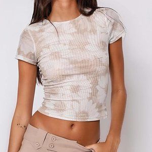 Floral Mesh T-SHIRT